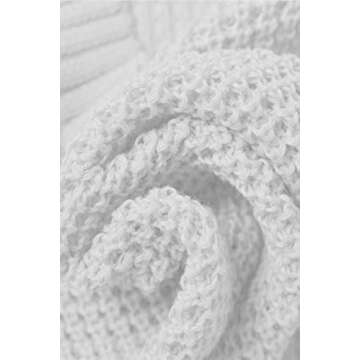 Trendy Waffle Knit V Neck Crop Sweater for Women