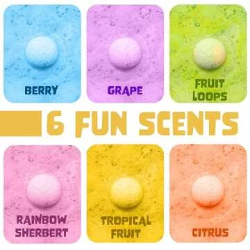 Valentines Bath Bombs for Kids with Surprises - 6 Pack