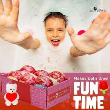 Valentines Bath Bombs for Kids with Surprises - 6 Pack