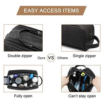 BAGSMART Toiletry Bag for Men - Waterproof Travel Organizer