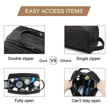 BAGSMART Toiletry Bag for Men - Waterproof Travel Organizer