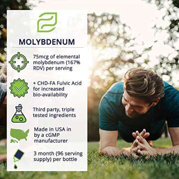 Liquid Ionic Molybdenum for Energy Support | 96 Days Supply