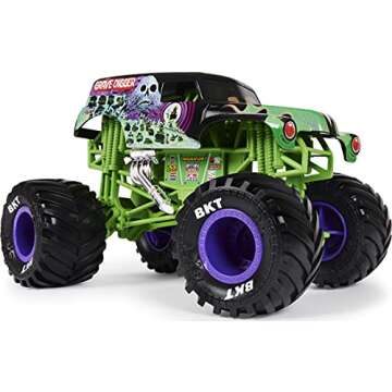 Monster Jam Official Grave Digger Monster Truck - Grave Digger Collector 1:24 Scale Die-Cast Vehicle...