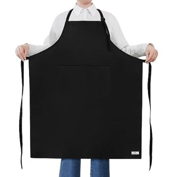ROTANET Extra Large Adjustable Bib Aprons for Men & Women – 2 Pockets, Water Resistant, Ideal for ...