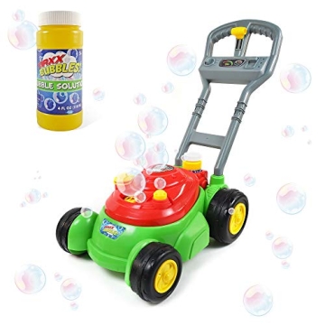 Maxx Bubbles Deluxe Bubble Lawn Mower Toy for Kids