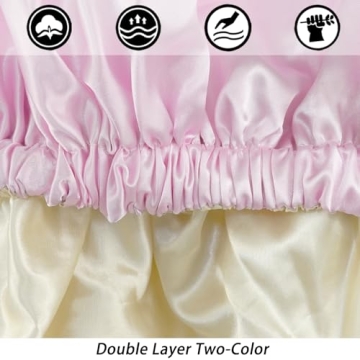 Luxurious Satin Bonnet for Women's Curly Hair Protection
