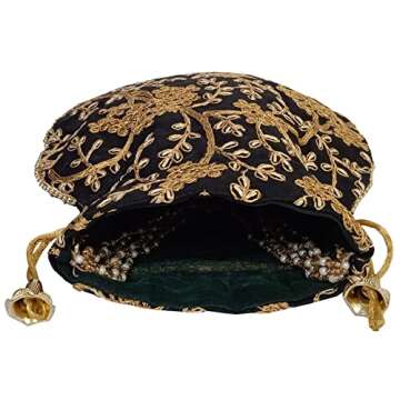 Handcrafted Purpledip Silk Potli Bag for Women, Elegant Design