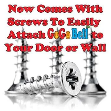 GoGo Bell Dog Doorbell for Housebreaking/Housetraining Door Bell/Potty Training Your Poochie to Let You Know When they Need to Tinkle (White, Qty 1)