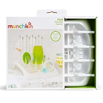 Munchkin Fold Baby Bottle Drying Rack for Easy Use