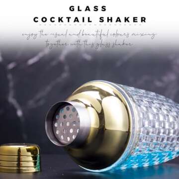 Gbuxska Gold Cocktail Shaker Set for Master Mixologists