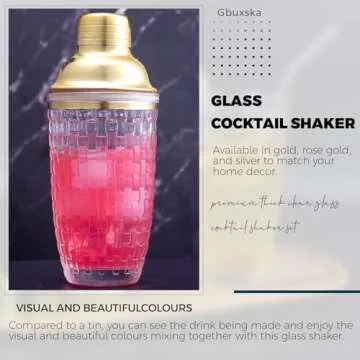 Gbuxska Gold Cocktail Shaker Set for Master Mixologists