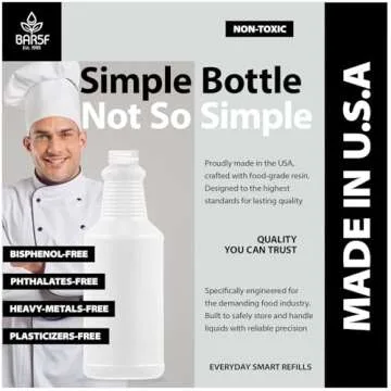 Bar5F Spray Bottles (16-Ounce, 2 Pack) for BBQ Grilling Smoking & Baking Food Grade Grill Spritzer Meat Smoker Butchers Tools & Chef Gadgets