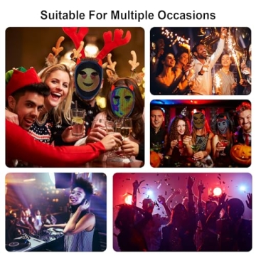 URAO LED Rechargeable Halloween Mask with App Control