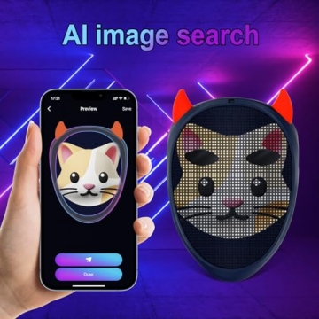 URAO LED Rechargeable Halloween Mask with App Control
