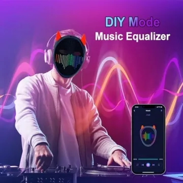 URAO LED Rechargeable Halloween Mask with App Control