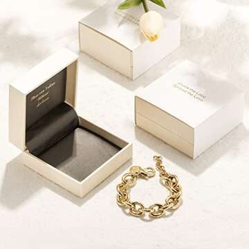 CIUNOFOR Link Bracelet Inspired Antique Women Jewelry Vintage Valentine's Day Wide Cuban Curb Bangle...