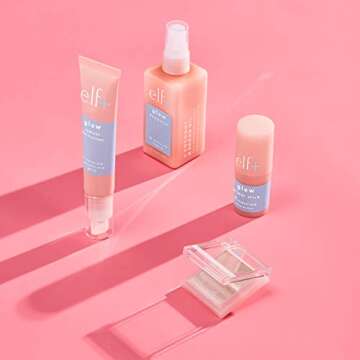 e.l.f. Glow Dewy Mist Lightweight, Hydrating, Refreshes, Moisturizes Infused with Coconut Water and Argan Oil, 4.1 Fl Oz