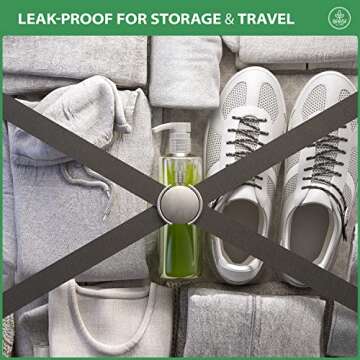 Bar5F Plastic Pump Bottles, 16 oz | Leak Proof, Empty Clear Cylinder, Refillable, BPA Free for Body Wash, Moisturizer, Face Cream, Liquid Hand Soap | Pack of 2