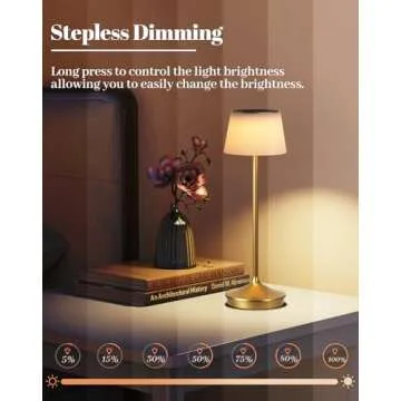 Stylish QiMH Cordless Solar LED Lamp for All Settings