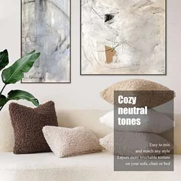 Foindtower Faux Fur Pillow Covers - Cozy Decor for Every Space