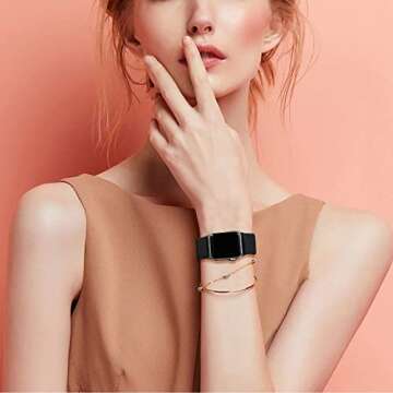 Stretchy Nylon Bands Compatible with Apple Watch 4 Pack