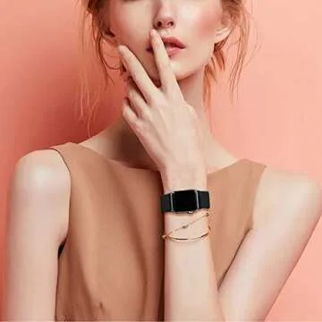 Stretchy Nylon Bands Compatible with Apple Watch 4 Pack