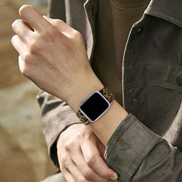 Stretchy Nylon Bands Compatible with Apple Watch 4 Pack