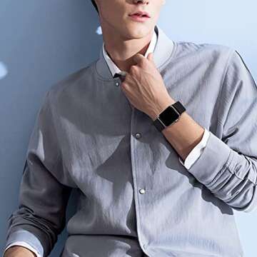 Stretchy Nylon Bands Compatible with Apple Watch 4 Pack