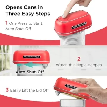 Kitchen Mama Orbit One Electric Can Opener for Easy Cooking