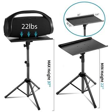 HOLDOOR Adjustable Projector Stand for Presentations