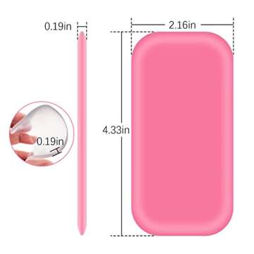 4 Pieces Silicone Lash Pad Rectangle Silicone Eyelash Extension Pad Loose False Lashes Holder Lash Grafting Gasket Pallet Reusable Silicone Pad Eyelash for Women and Lash Extension Supplies Tools