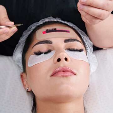 4 Pieces Silicone Lash Pad Rectangle Silicone Eyelash Extension Pad Loose False Lashes Holder Lash Grafting Gasket Pallet Reusable Silicone Pad Eyelash for Women and Lash Extension Supplies Tools