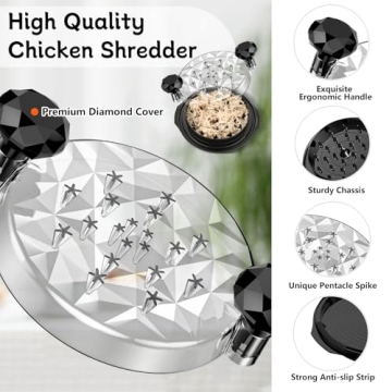 BPA Free Chicken Shredder Tool - Ergonomic & Efficient
