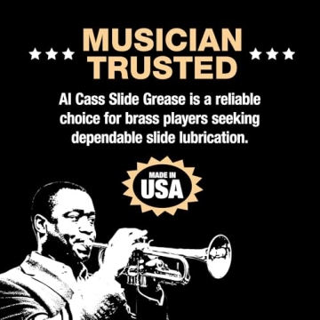 Official Al Cass Slide Grease | Long-Lasting Tuning Slide Lubricant for Brass Instruments | Odorless...