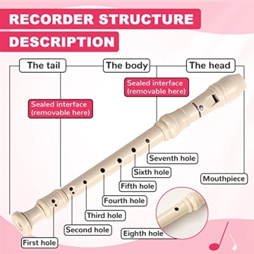 Soprano Recorder for Kids - German Fingering Flute