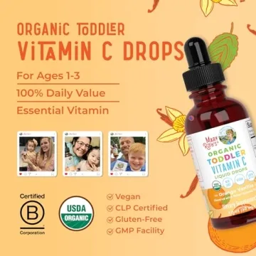 MaryRuth Organics Toddler Vitamin C Drops for Immune Health