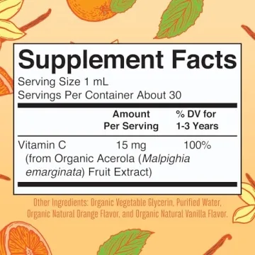 MaryRuth Organics Toddler Vitamin C Drops for Immune Health