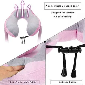 AIMI Neck Pillow Phone Holder, Cell Phone Holder, Suitable for Home,Travel, Outdoor,Comfort, Stability, Durability, Support Phone and pad (Pink)