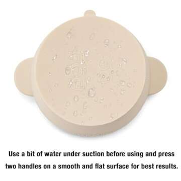 PandaEar 3 Pack Baby Bowls with Suction| Stay Put Silicone Food Bowl for Babies Kids Toddlers Infants| Food Grade Soft Safe BPA-Free Silicone (Multi-Color)
