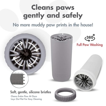 Dexas MudBuster Portable Dog Paw Cleaner for Large Dogs