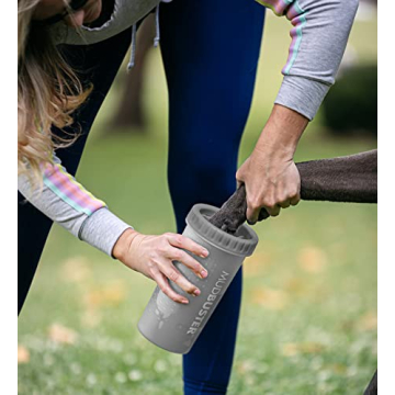 Dexas MudBuster Portable Dog Paw Cleaner for Large Dogs