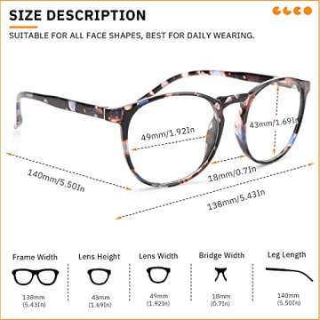 IBOANN Blue Light Glasses - Stylish Eye Protection for All