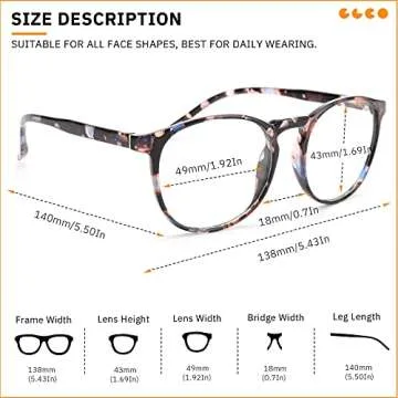 IBOANN Blue Light Glasses - Stylish Eye Protection for All