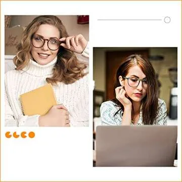 IBOANN Blue Light Glasses - Stylish Eye Protection for All