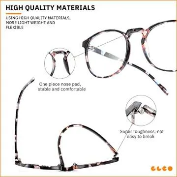 IBOANN Blue Light Glasses - Stylish Eye Protection for All