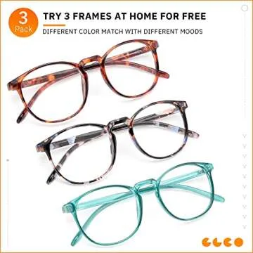 IBOANN Blue Light Glasses - Stylish Eye Protection for All