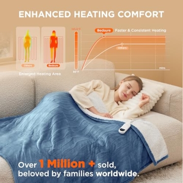 Bedsure Heated Throw Blanket - Ultimate Warmth & Comfort