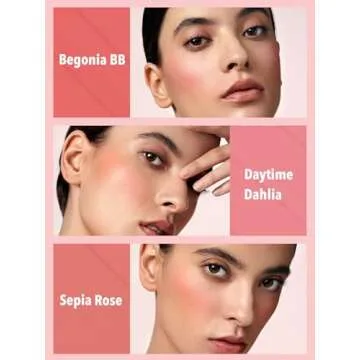 SHEGLAM Floral Flush 6-Color Blush Palette Long Lasting High Pigment Matte Pressed Powder Blush for Cheeks