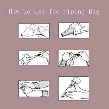 LANGFON Large Thickened 100Pcs Disposable Tipless Piping Bags and Bag Royal Icing Pastry Bags for Cookies Decorating Cupcake