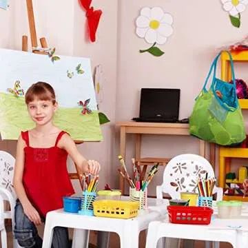 AnHuaBeach Tote Bag Sand Away Kids Toddler Toys Bags, Beach Towel, Clothes,All Mesh Swimming Clothes Beach Balls Towel (Swim, Toys, Boating. Etc.)- XL Size- Stay Away from Sand and Water